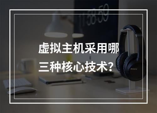 虚拟主机采用哪三种核心技术？