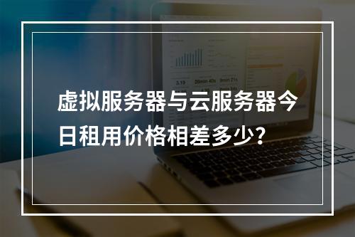 虚拟服务器与云服务器今日租用价格相差多少？