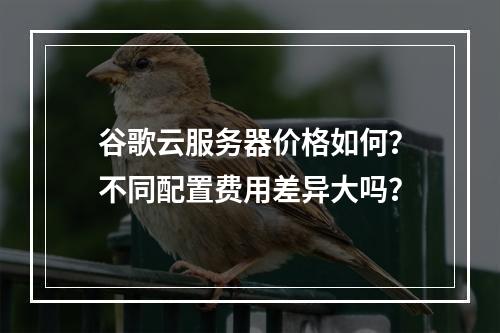 谷歌云服务器价格如何？不同配置费用差异大吗？
