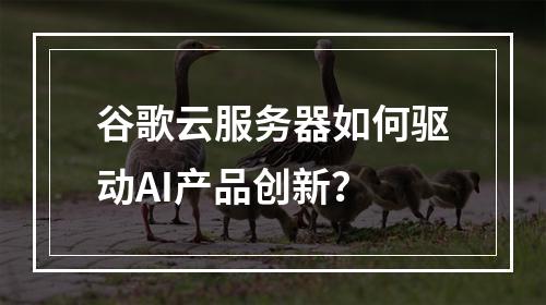 谷歌云服务器如何驱动AI产品创新？
