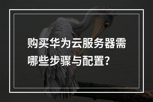 购买华为云服务器需哪些步骤与配置？
