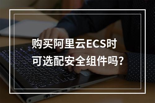 购买阿里云ECS时可选配安全组件吗？