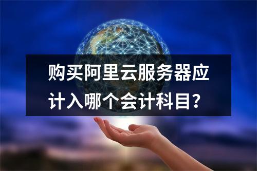 购买阿里云服务器应计入哪个会计科目？