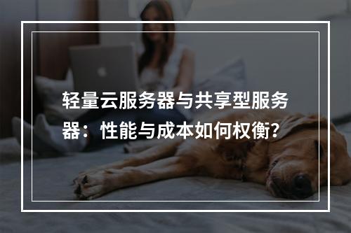 轻量云服务器与共享型服务器：性能与成本如何权衡？