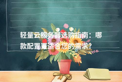 轻量云服务器选购指南：哪款配置更适合您的需求？