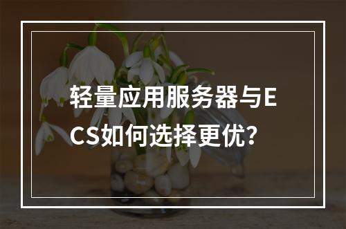轻量应用服务器与ECS如何选择更优？