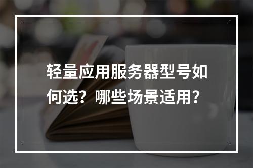 轻量应用服务器型号如何选？哪些场景适用？