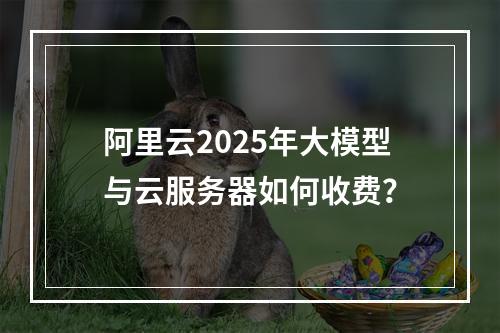 阿里云2025年大模型与云服务器如何收费？
