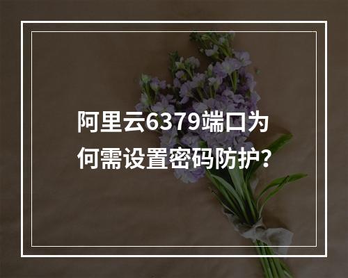 阿里云6379端口为何需设置密码防护？