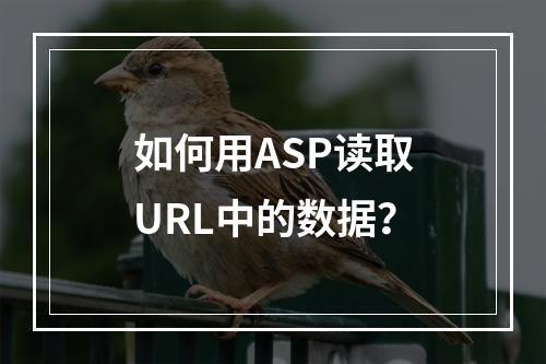 如何用ASP读取URL中的数据?