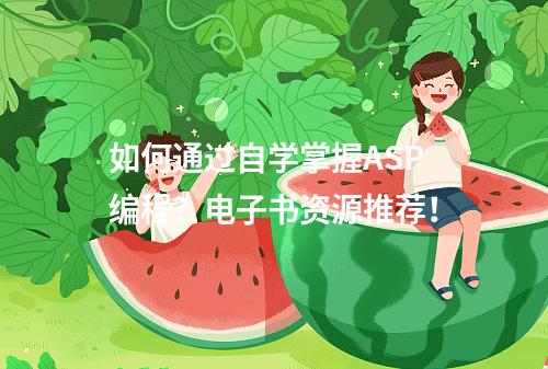 如何通过自学掌握ASP编程?电子书资源推荐!