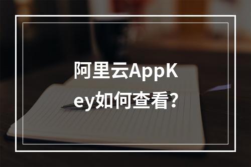 阿里云AppKey如何查看？