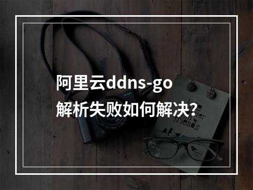 阿里云ddns-go解析失败如何解决？