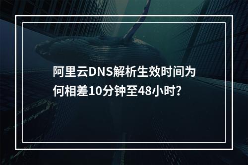 阿里云DNS解析生效时间为何相差10分钟至48小时？