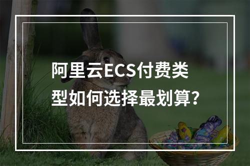 阿里云ECS付费类型如何选择最划算？
