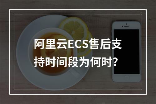 阿里云ECS售后支持时间段为何时？