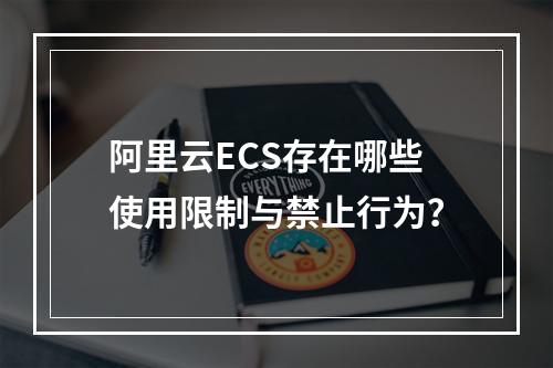 阿里云ECS存在哪些使用限制与禁止行为？