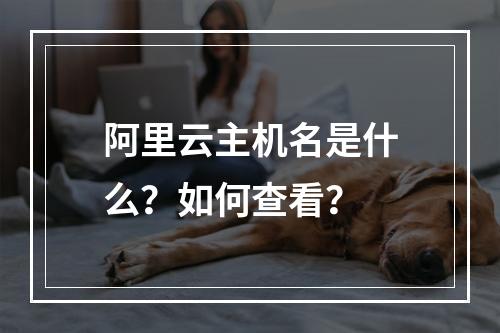 阿里云主机名是什么？如何查看？