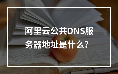 阿里云公共DNS服务器地址是什么？