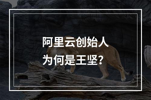 阿里云创始人为何是王坚？