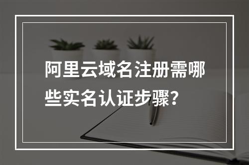 阿里云域名注册需哪些实名认证步骤？
