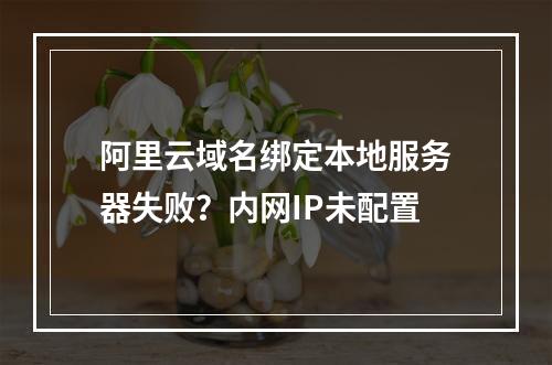 阿里云域名绑定本地服务器失败？内网IP未配置