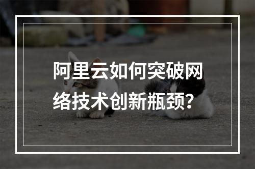 阿里云如何突破网络技术创新瓶颈？