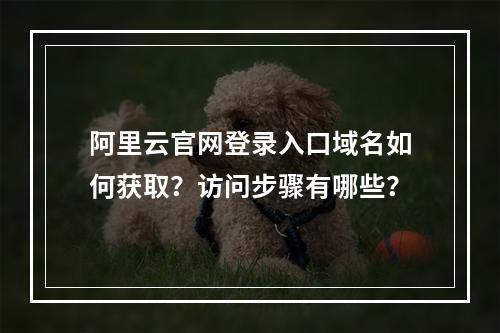 阿里云官网登录入口域名如何获取？访问步骤有哪些？