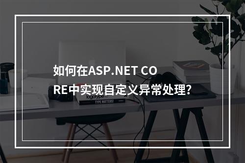 如何在ASP.NET CORE中实现自定义异常处理?
