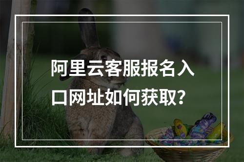 阿里云客服报名入口网址如何获取？