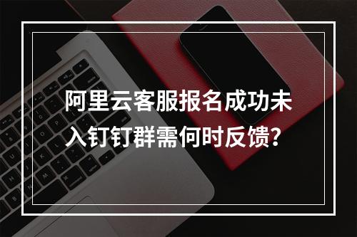 阿里云客服报名成功未入钉钉群需何时反馈？