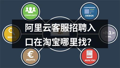 阿里云客服招聘入口在淘宝哪里找？