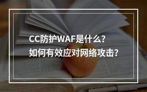 CC防护WAF是什么?如何有效应对网络攻击?