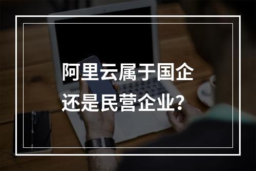 阿里云属于国企还是民营企业？