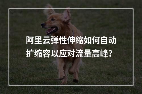 阿里云弹性伸缩如何自动扩缩容以应对流量高峰？