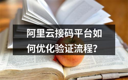 阿里云接码平台如何优化验证流程？