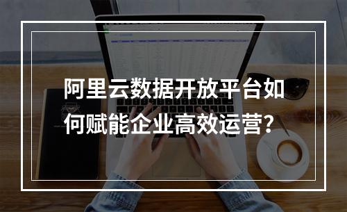 阿里云数据开放平台如何赋能企业高效运营？