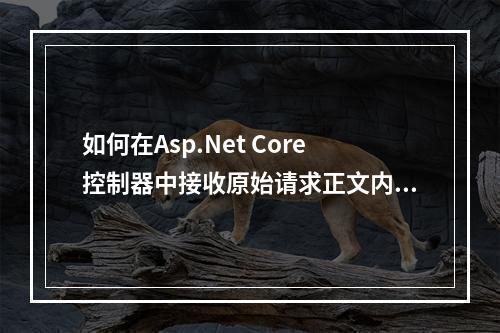 如何在Asp.Net Core控制器中接收原始请求正文内容?