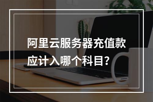 阿里云服务器充值款应计入哪个科目？