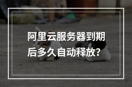 阿里云服务器到期后多久自动释放？
