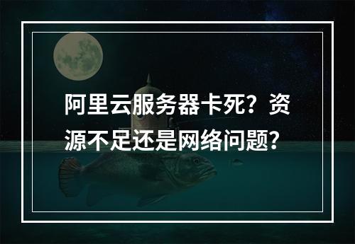 阿里云服务器卡死？资源不足还是网络问题？