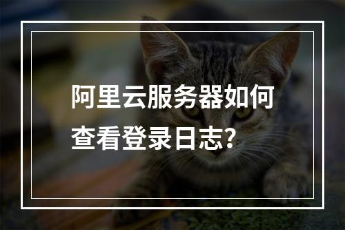 阿里云服务器如何查看登录日志？