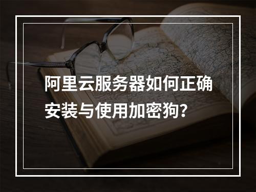 阿里云服务器如何正确安装与使用加密狗？