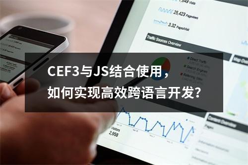 CEF3与JS结合使用,如何实现高效跨语言开发?