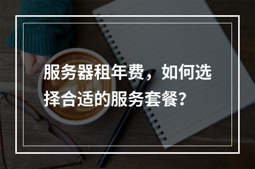 服务器租年费,如何选择合适的服务套餐?