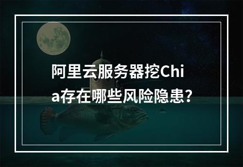 阿里云服务器挖Chia存在哪些风险隐患？