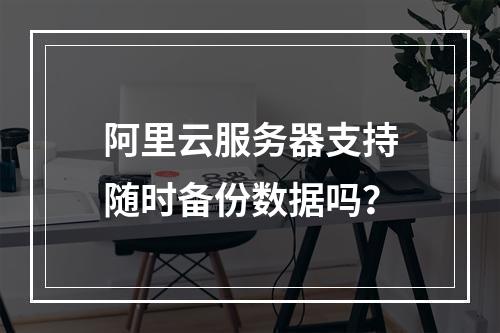 阿里云服务器支持随时备份数据吗？