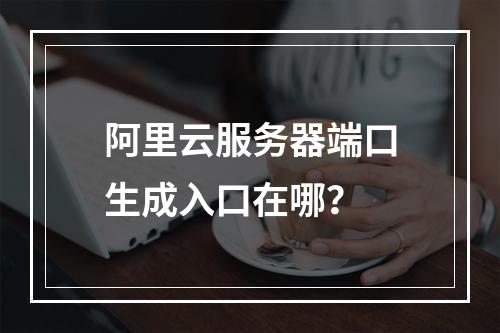 阿里云服务器端口生成入口在哪？