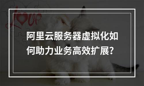 阿里云服务器虚拟化如何助力业务高效扩展？