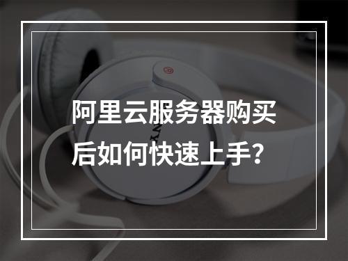 阿里云服务器购买后如何快速上手？